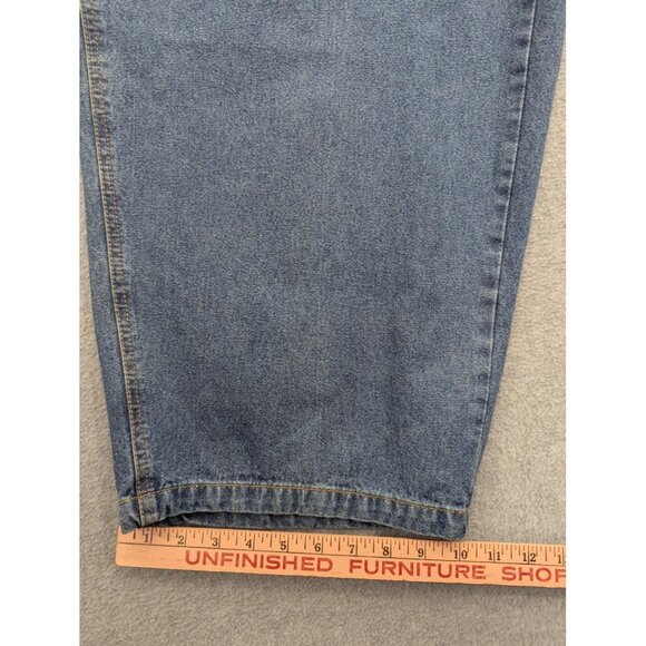 Mainstreet Blues Overalls Womens 24W Blue Denim Bib Capri Cropped Plus Size - Picture 6 of 11